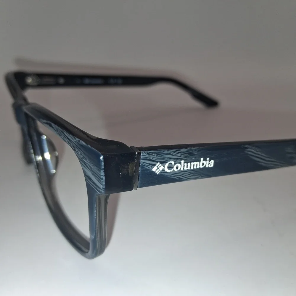 Columbia C8013 410 Eyeglasses Frames Rectangular Grey Woodgrain 55-16-140 Mens